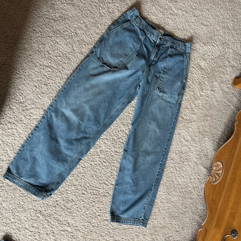 Free People We The Free Women's Maeve Low-Slung Oversized Jeans Medium - Picture 3 of 11